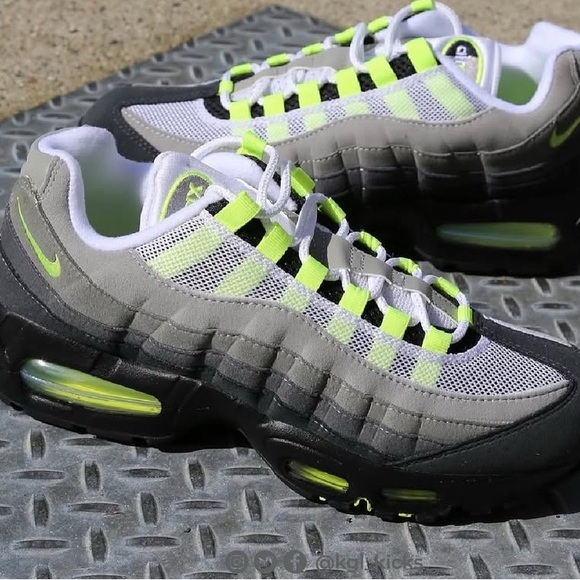 Nike Gray and Neon Green Sneakers - Picture 5 of 5